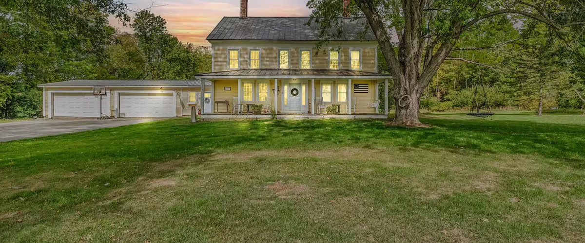 The 1800s farmhouse estate at The Reality Retreat in Newport, Maine